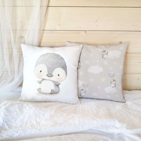 Cojín infantil decorativo Pingüino