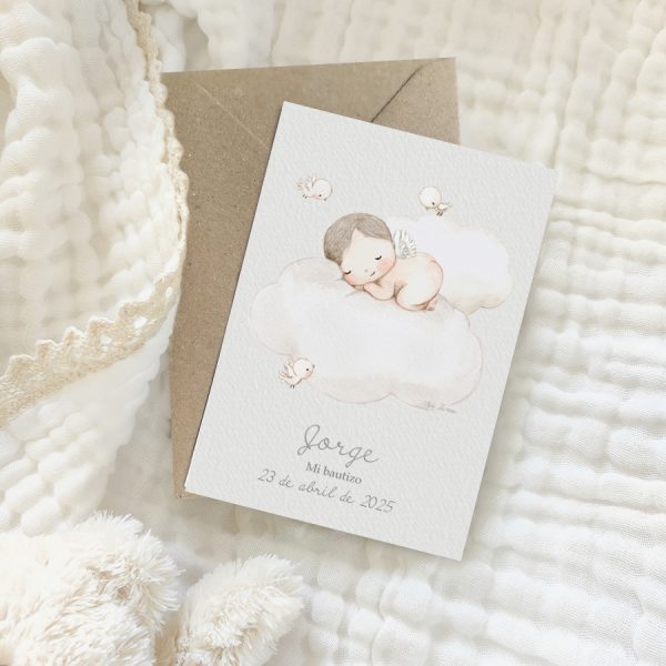 Recordatorios e invitaciones de Bautizo - Mi Angelito